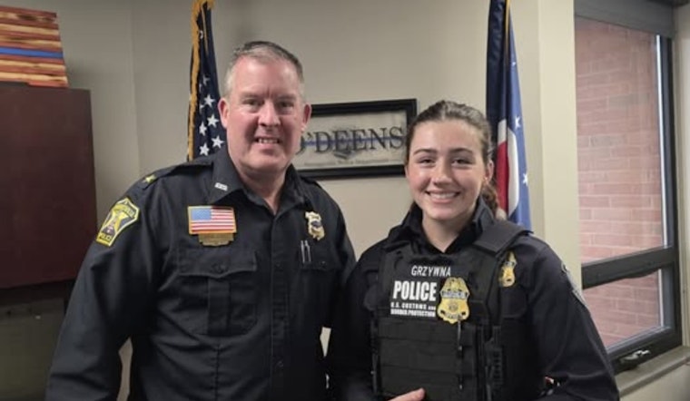 Strongsville Celebrates Officer Grzywna's Transition to Customs and Border Protection After Intensive Federal Training