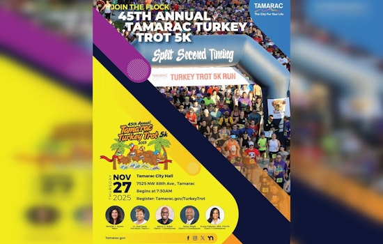 Tamarac's 45th Turkey Trot 5K on Thanksgiving Hits Full Stride with Record Participation
