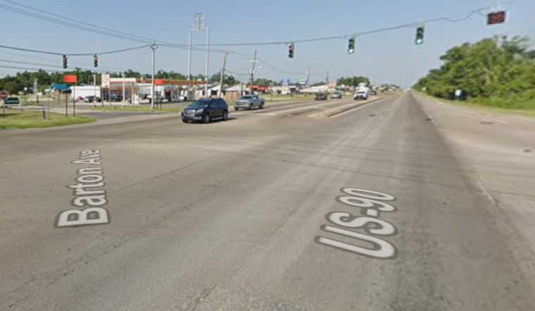 Temporary Closure of Barton Avenue and U.S. Highway 90 Intersection for Railroad Repairs on November 18