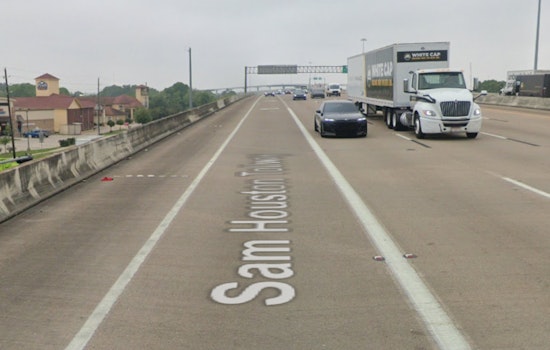 Timber, Big Rig Flips by Central Plaza, Chokes West Sam Houston Tollway