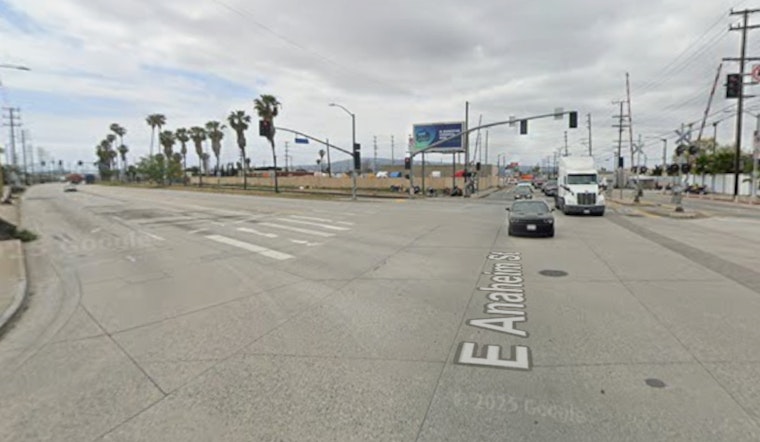 Two Hospitalized, Driver Extricated After Car Strikes Train-Crossing Signal in Downtown Los Angeles