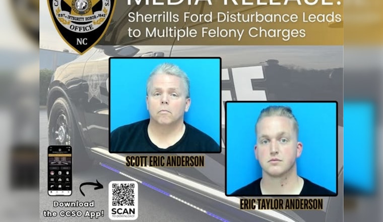 Two North Carolina Men Face Felony Charges After Violent Incident at Sherrills Ford Tire Shop