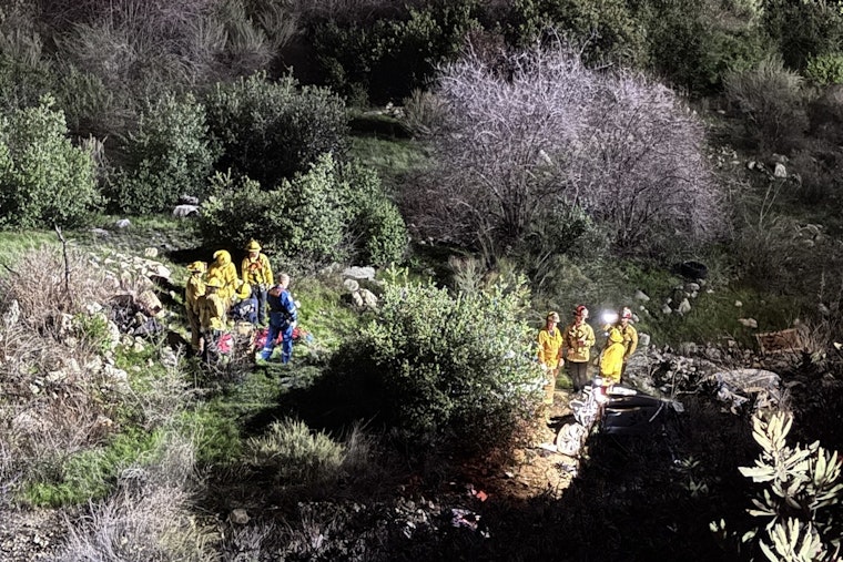 Two Rescued After Vehicle Plummets off Cliff in Kagel Canyon, Transported to Trauma Center