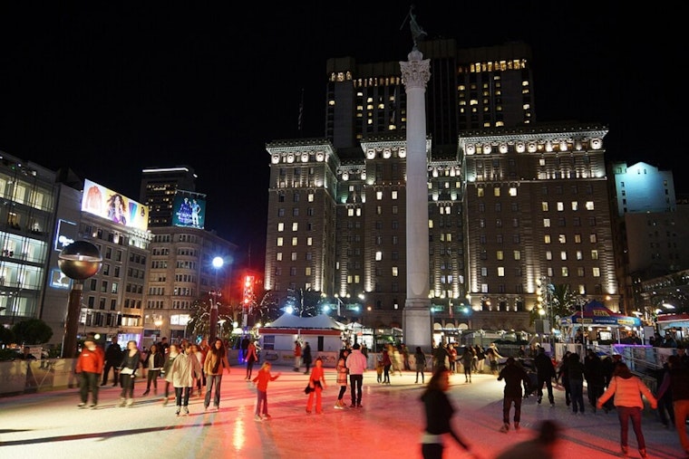 Union Square in San Francisco Gleams with Festive Joy as Safeway Holiday Ice Rink Opens for the Season