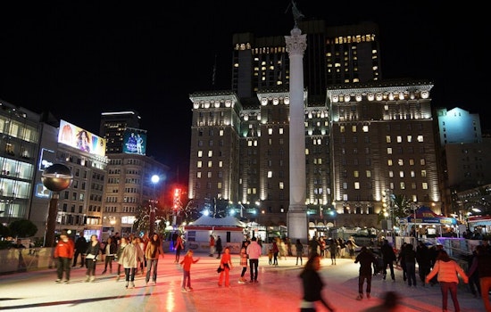 Union Square in San Francisco Gleams with Festive Joy as Safeway Holiday Ice Rink Opens for the Season