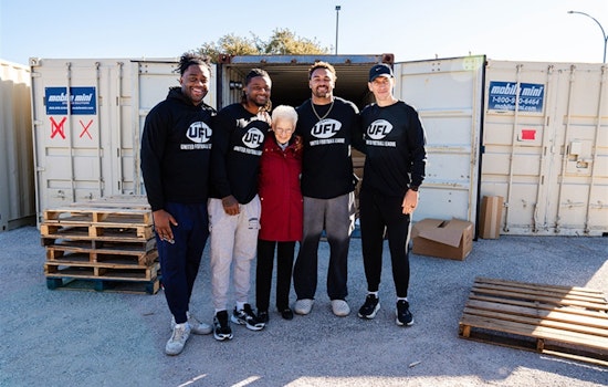 United Football League Teams Up with Mission Arlington for Six-Truckload Apparel Donation Drive