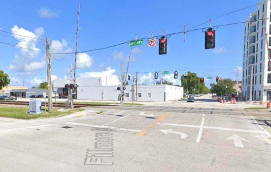 Unoccupied Vehicle Struck by Brightline Train in Hollywood, No Injuries Reported