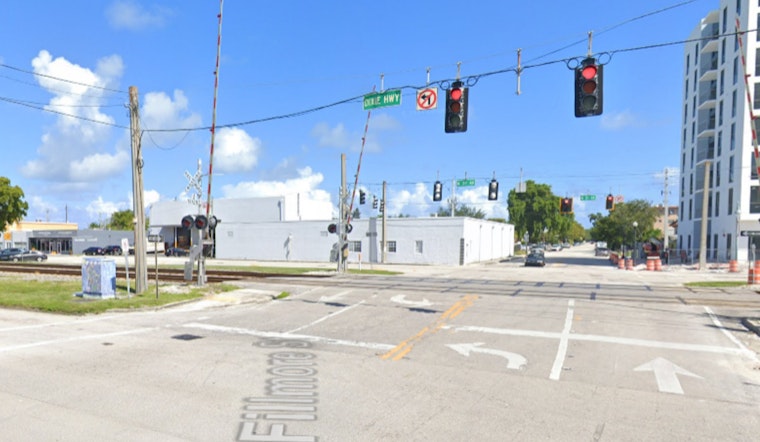 Unoccupied Vehicle Struck by Brightline Train in Hollywood, No Injuries Reported