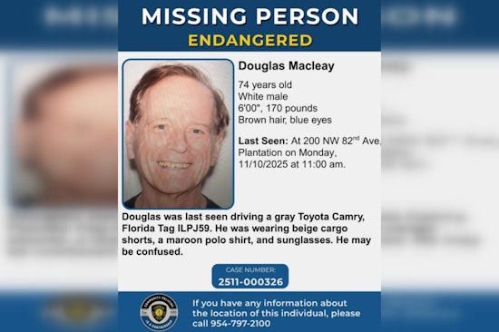 Urgent Search for Missing Elderly Man in Plantation, Police and Community Mobilize