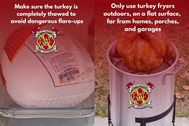 Valley Regional Fire Authority Offers Crucial Safety Tips for Turkey Frying This Thanksgiving Season