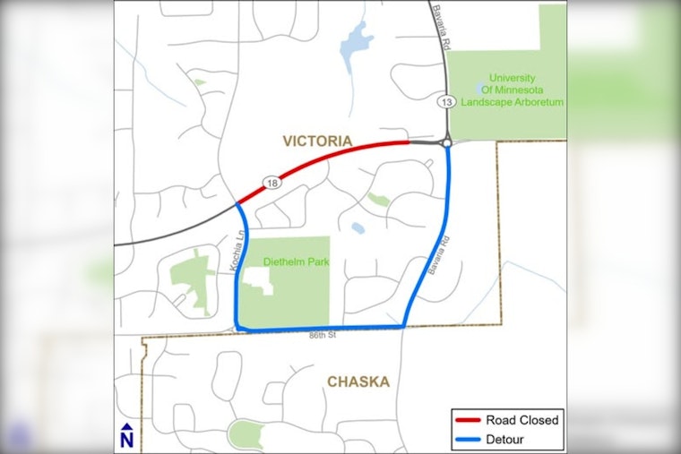 Victoria Drivers Alert: Highway 18 Westbound Closure for New Fire Station Sewer Work