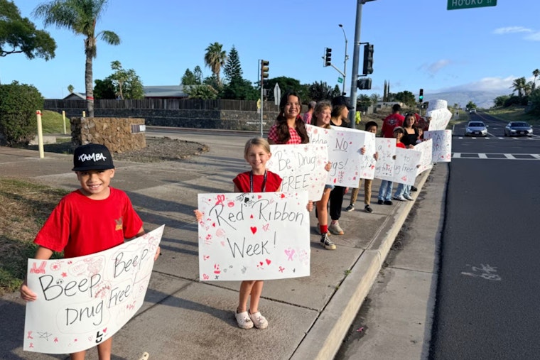Waikoloa School Champions Drug-Free Lifestyle During Red Ribbon Week Celebrations