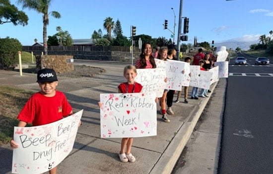 Waikoloa School Champions Drug-Free Lifestyle During Red Ribbon Week Celebrations