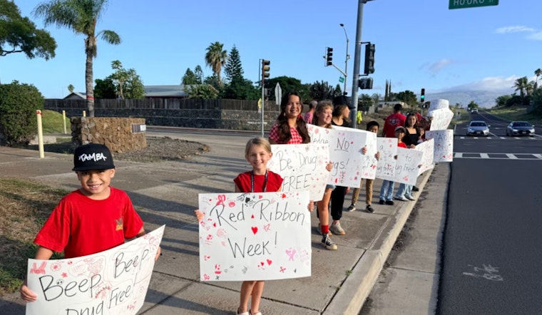 Waikoloa School Champions Drug-Free Lifestyle During Red Ribbon Week Celebrations