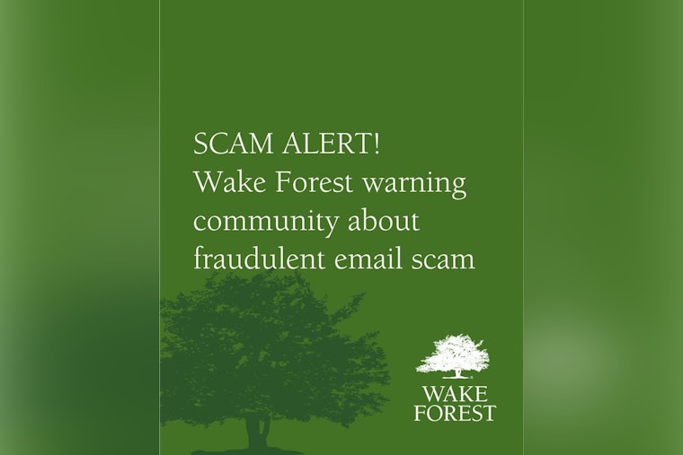 Wake Forest Community Warned of Email Scam Impersonating Town's Planning Commission