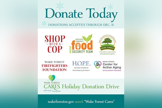 Wake Forest Launches Holiday Donation Drive to Benefit Local Charities and Community Programs