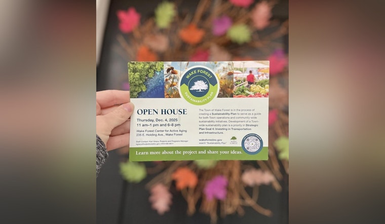 Wake Forest Partners with Blue Strike Environmental to Plan a Sustainable Future and Invites Public Input at December Open House