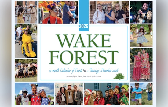 Wake Forest Releases Free 2026 Community Events Wall Calendar, Now Available Both Online and In Person
