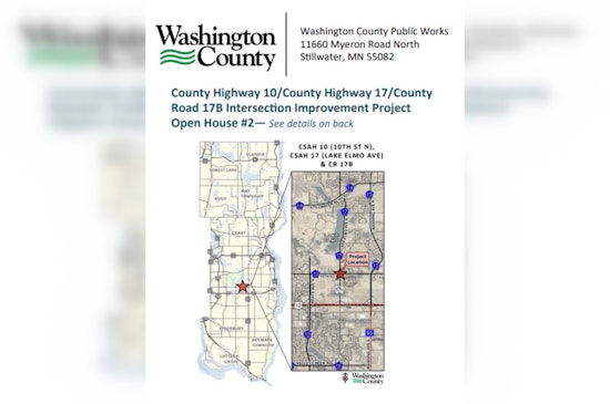 Washington County Invites Residents to Open House for Intersection Improvements in Lake Elmo