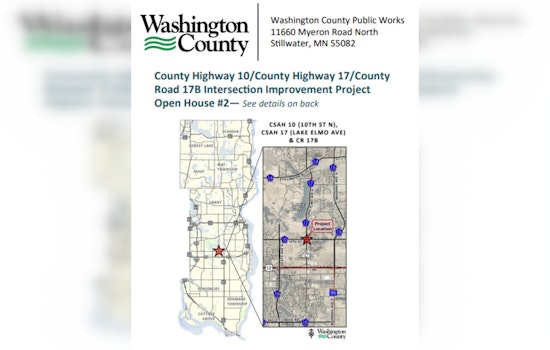 Washington County Invites Residents to Open House for Intersection Improvements in Lake Elmo