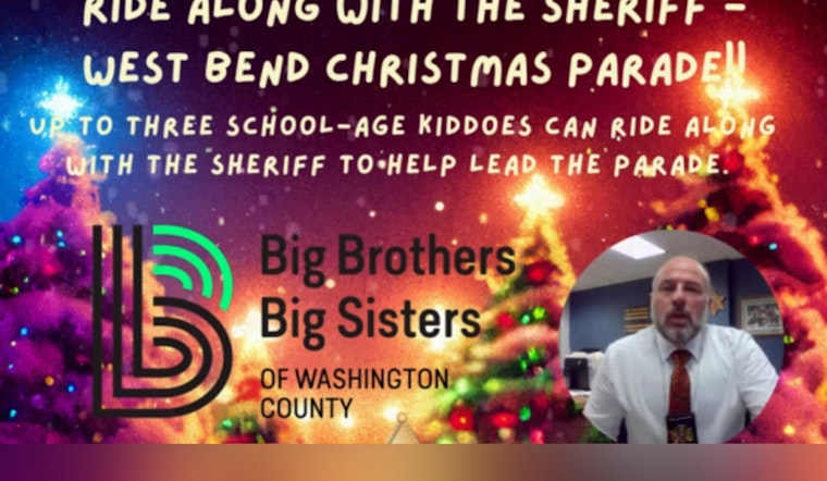 Washington County Sheriff Offers Kids a Ride in Parade Squad Car to Benefit Big Brothers Big Sisters