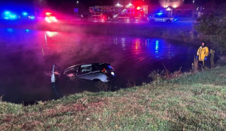 West Chester Firefighter Heroically Saves Elderly Man from Submerged Car in Pond