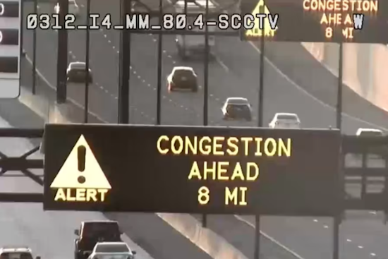 Westbound I-4 Reopens Near Orange Blossom Trail After Overturned Vehicle Causes Traffic Standstill