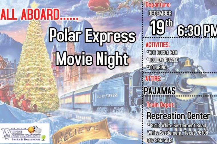White Settlement Community Invited to Cozy Up for Annual Polar Express Movie Night