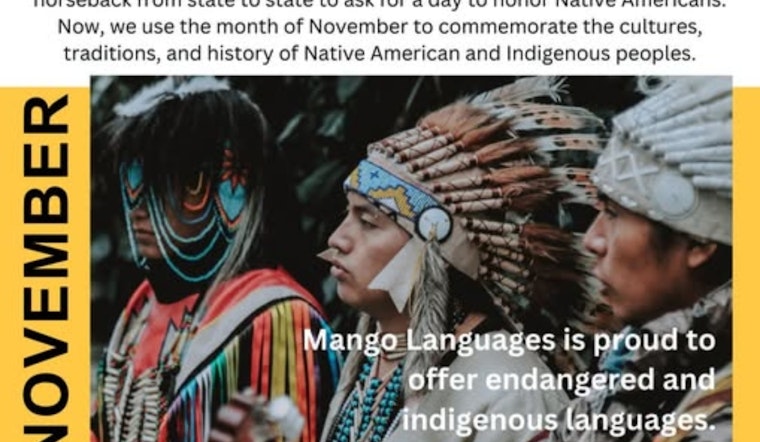 White Settlement Community Services Promotes Indigenous Language Learning During Native American Heritage Month