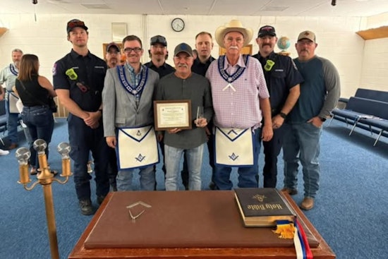 White Settlement Firefighter Honored with Masonic Lodge's Top Community Builder Award