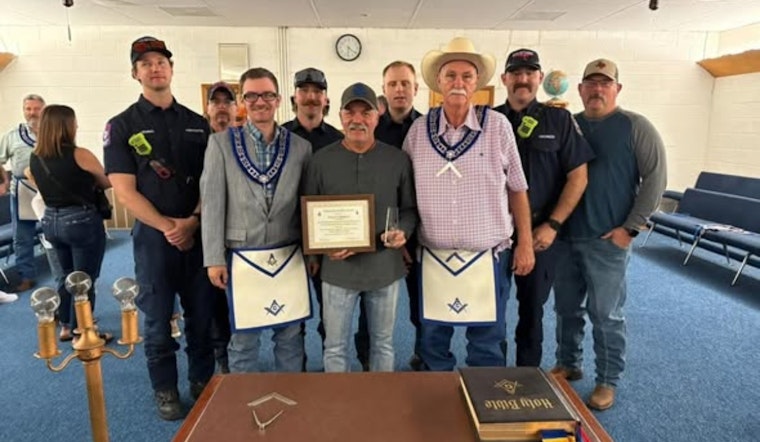 White Settlement Firefighter Honored with Masonic Lodge's Top Community Builder Award