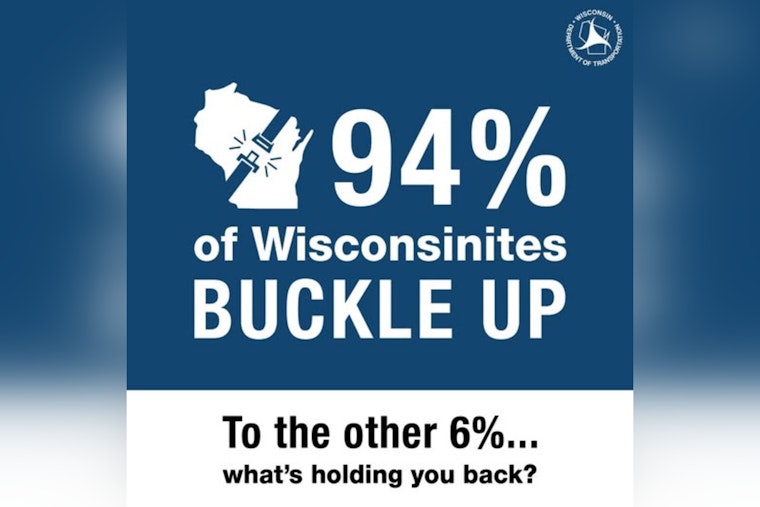 Wisconsin Hits Milestone 94% Seat Belt Usage Rate on National Seat Belt Day