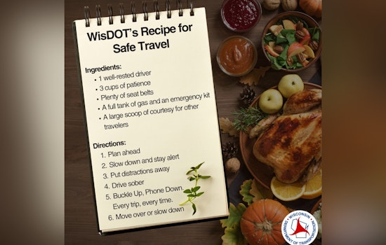 WisDOT Shares Key Tips for Safe and Smooth Thanksgiving Travel in Wisconsin