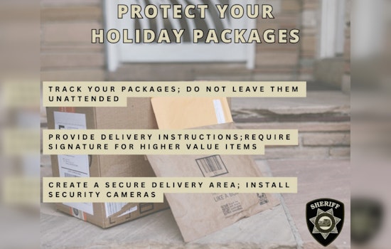 Yamhill County Sheriff's Office Shares Tips to Prevent Post-Shopping Season Package Thefts