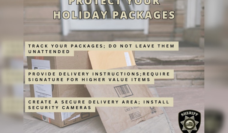 Yamhill County Sheriff's Office Shares Tips to Prevent Post-Shopping Season Package Thefts
