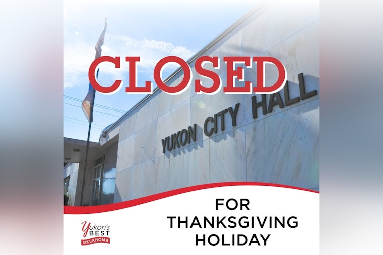 Yukon Announces Thanksgiving Schedule, City Services on Holiday Hiatus, Sanitation Adjustments in Effect