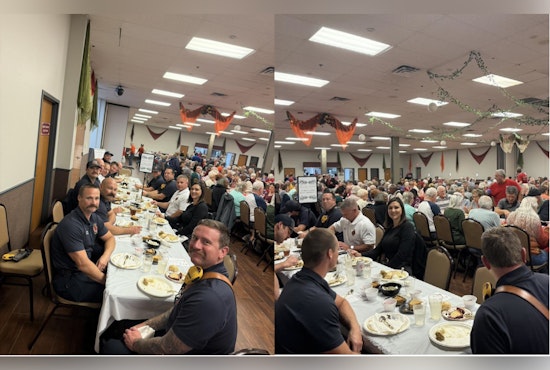 Yukon Firefighters Share Thanksgiving Meal and Safety Tips with Community at Dale Robertson Center