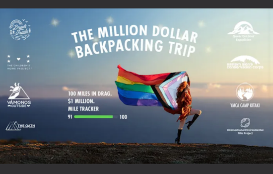 Drag Queen Pattie Gonia Hikes 100 Miles in Full Drag to Raise $1 Million for Diversity and Environmental Nonprofits in Bay Area