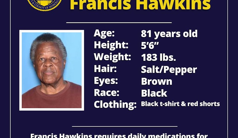 Honolulu Police Department Appeals to Public in Urgent Search for Missing Person Francis Hawkins
