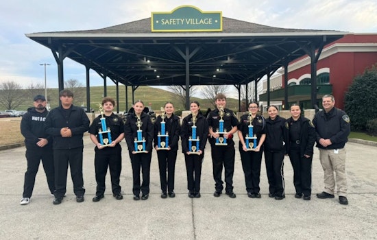 Acworth Public Safety Cadets Triumph with Six Trophies at Cobb Cadet Challenge