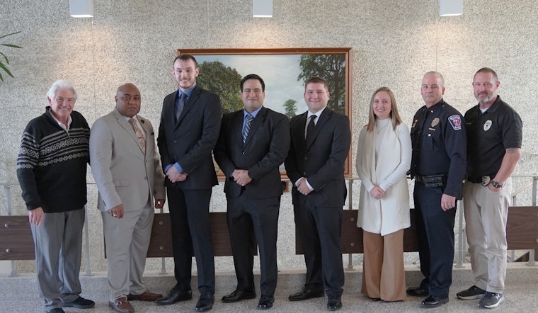Anderson Welcomes Four New Officers to the Local Police Department in Ceremony Attended by Mayor and Community