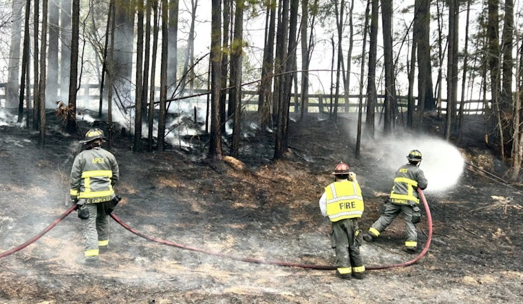 Apex Firefighters Quickly Contain Series of Roadside Fires Near US-1 and NC 540