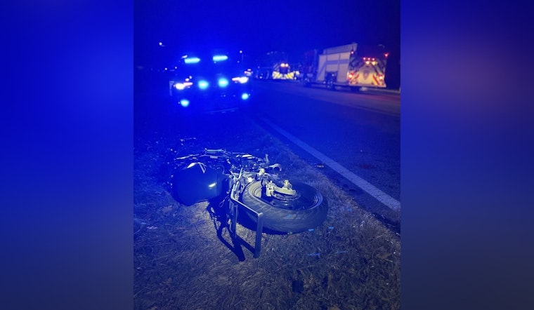 Apex Police Apprehend Suspect Following High-Speed Motorcycle Chase and Crash Near Olive Chapel Rd.
