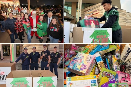 Arlington Community Fills Truck with Toys for Kids in Need During "Mission Joy Toy Drive" Celebration