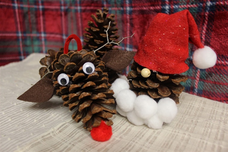 Arlington Family Fun: Create Holiday Cheer with DIY Reindeer Pine Cone Ornaments