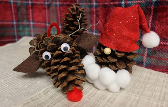 Arlington Family Fun: Create Holiday Cheer with DIY Reindeer Pine Cone Ornaments