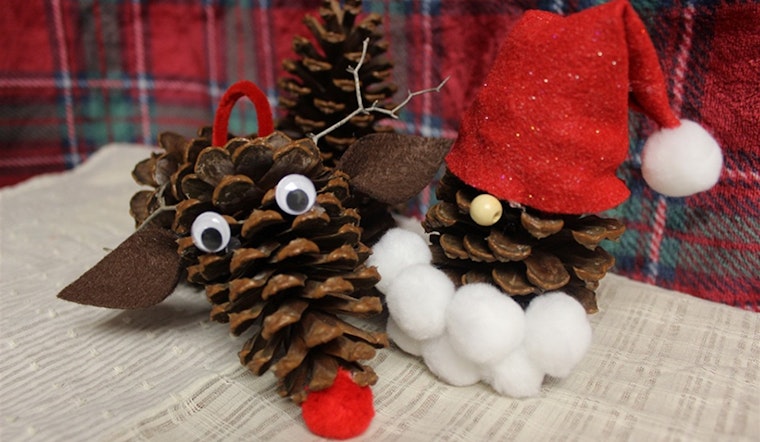 Arlington Family Fun: Create Holiday Cheer with DIY Reindeer Pine Cone Ornaments