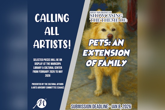 Artists Invited to Celebrate Human-Pet Bonds at Maricopa's "Pets: An Extension of Family" Exhibit
