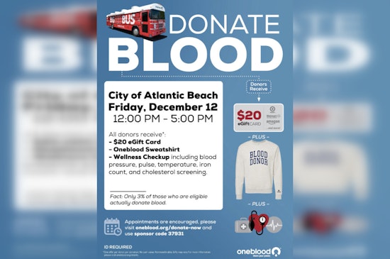 Atlantic Beach City Hall Welcomes Donors for Lifesaving Blood Drive This Friday
