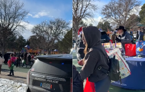 VIDEO: Aurora Community and Police Unite for Festive "Santa in the Park" Event, Celebrating Holiday Spirit and Charity